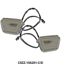 FRONT FENDER SIDE MARKER LIGHT ASSEMBLY - 68 MUSTANG