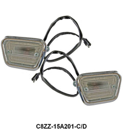 FRONT FENDER SIDE MARKER LIGHT ASSEMBLY - 68 MUSTANG