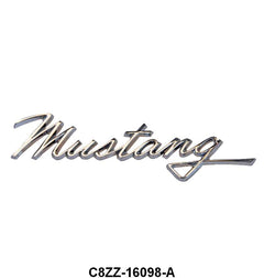 FENDER EMBLEM/SCRIPT - 68 MUSTANG, RH OR LH