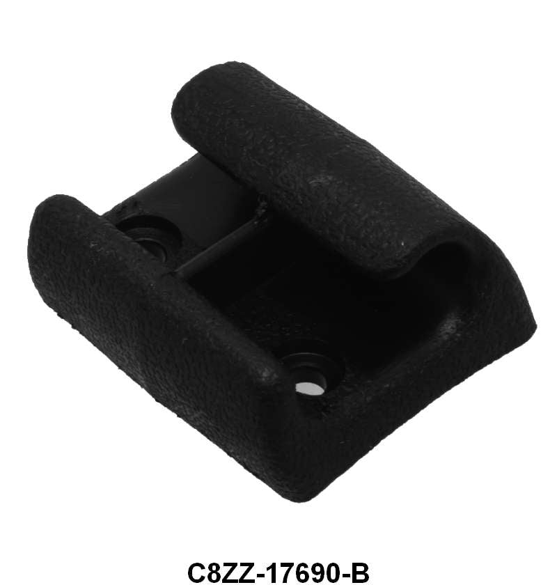 SUN VISOR CENTER BRACKET - 68 MUST, 68-70 FLCN/FRLN, 73-79 F-100/350, BLACK