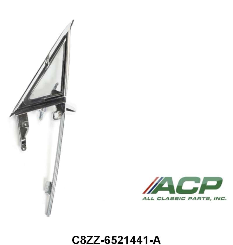 VENT WINDOW ASSEMBLY - 68 MUSTANG LEFT HAND