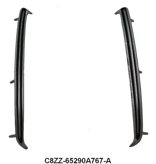 QUARTER PANEL ORNAMENTS - 68 MUSTANG, CHROME