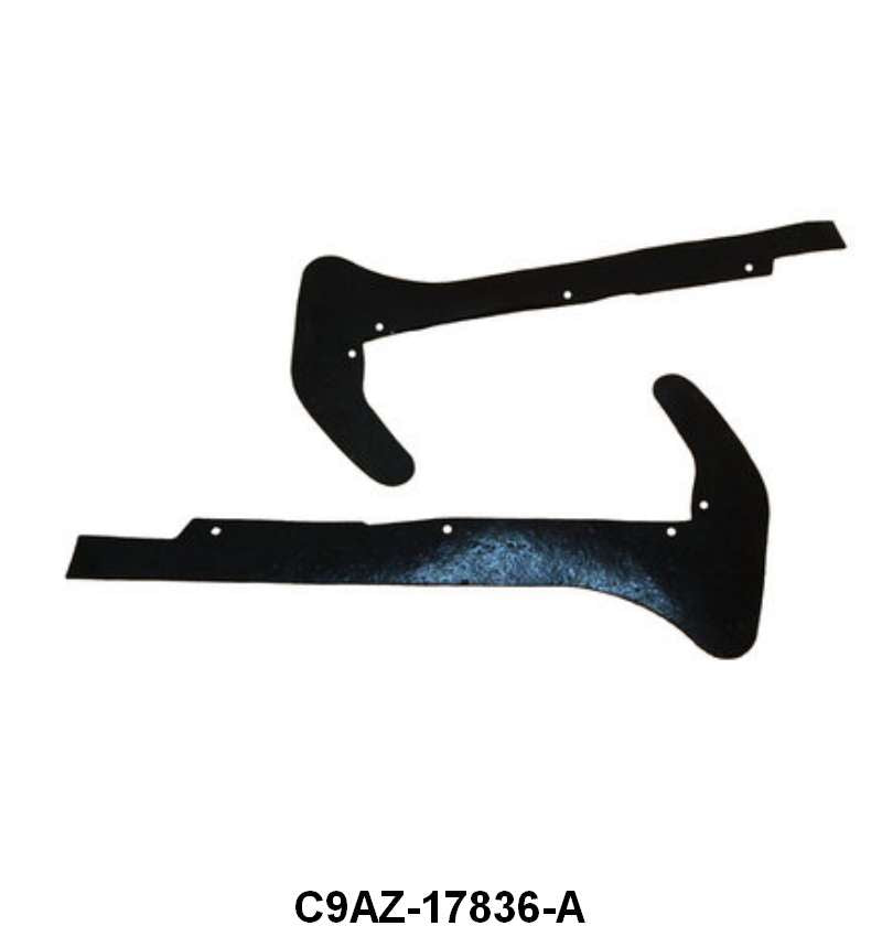 REAR STONE DEFLECTOR RUBBER ENDS - 69-70 GALAXIE EX CEPT WAGON