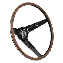 STEERING WHEEL - 69 GLX/FRLN/MUST RIM BLOW, 3-SPOKE, WOODGRAIN