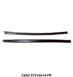 FRONT OF REAR DOOR GLASS TO FRONT DOOR GLASS - 69 GLX 4DR HRDTP #57