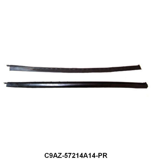 FRONT OF REAR DOOR GLASS TO FRONT DOOR GLASS - 69 GLX 4DR HRDTP #57