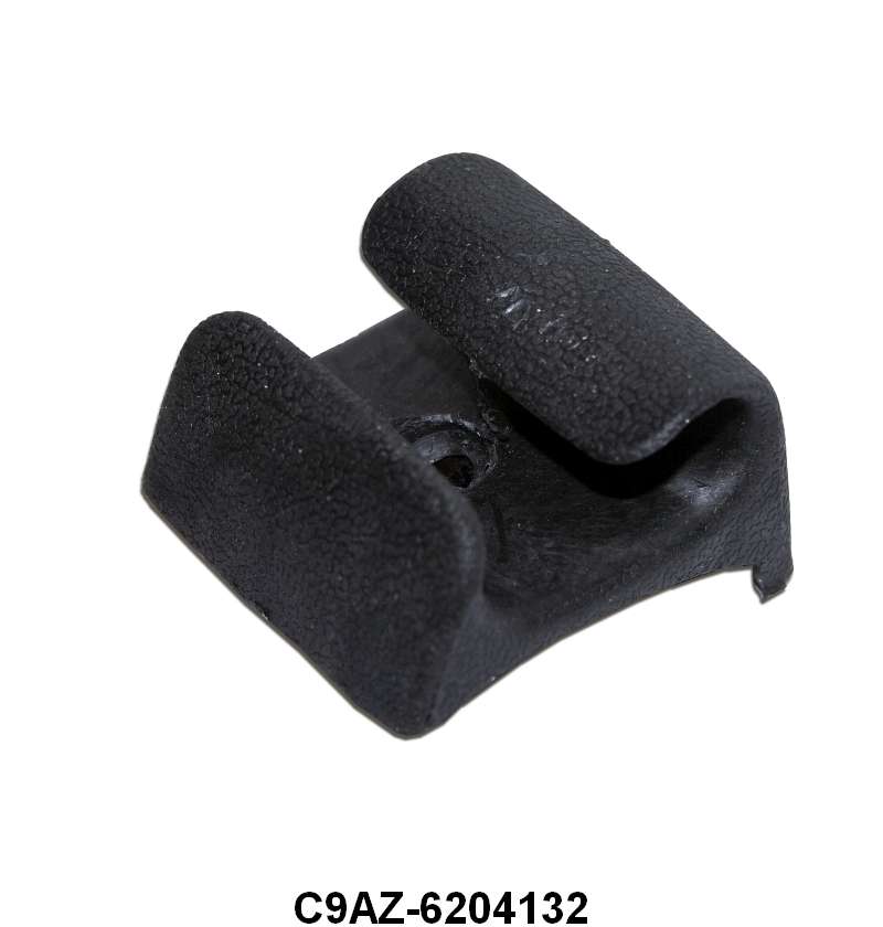 SUN VISOR CENTER BRACKET - 69-70 GLX/MUST/COUGAR EXCEPT CONV, BLACK