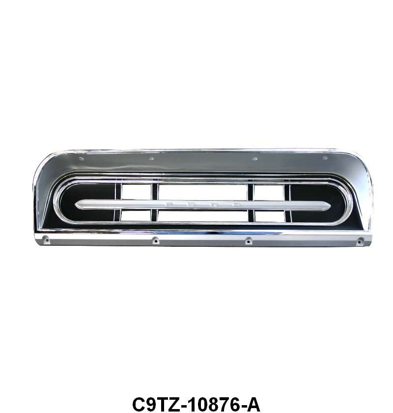 INSTRUMENT CLUSTER BEZEL - 67-72 F-100/F-350 BLACK & CHROME