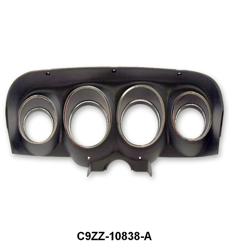 INSTRUMENT BEZEL - 69 MUSTANG BLACK