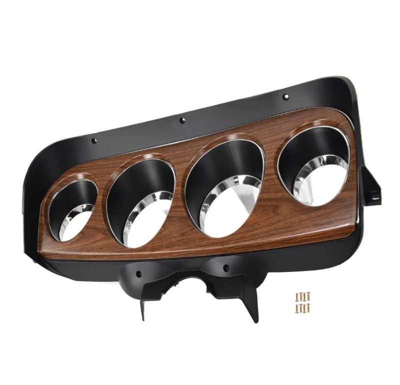INSTRUMENT BEZEL - 69 MUSTANG WOODGRAIN