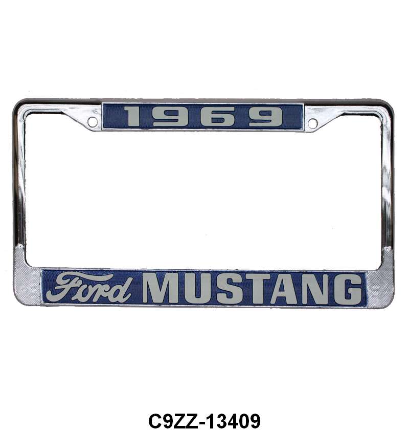 MUSTANG LICENSE PLATE FRAME - 69 MUSTANG