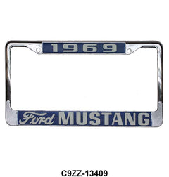 MUSTANG LICENSE PLATE FRAME - 69 MUSTANG