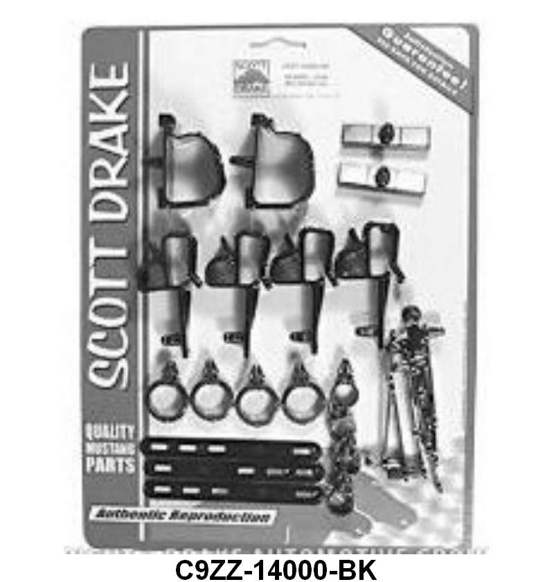 WIRE LOOM MOUNTING KIT FOR ENGINE COMPARTMENT - 69 MUSTANG