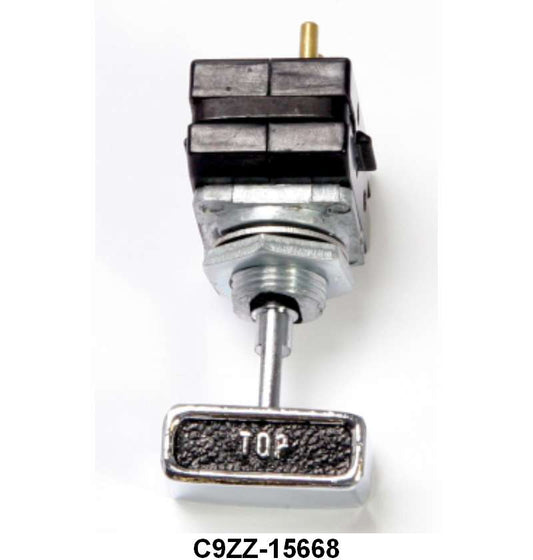 CONVERTIBLE TOP SWITCH - 69-70 MUSTANG/COUGAR, WITH KNOB
