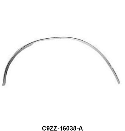 FRONT WHEEL OPENING MOLDING - 69 MUSTANG RH