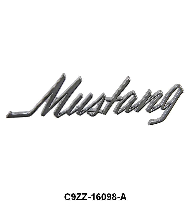 FENDER EMBLEM/SCRIPT - 69-73 MUSTANG