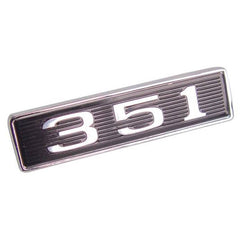 HOOD SCOOP SIDE EMBLEM INSERT - 69 FAIRLANE/RANCHERO/MUSTANG "351"