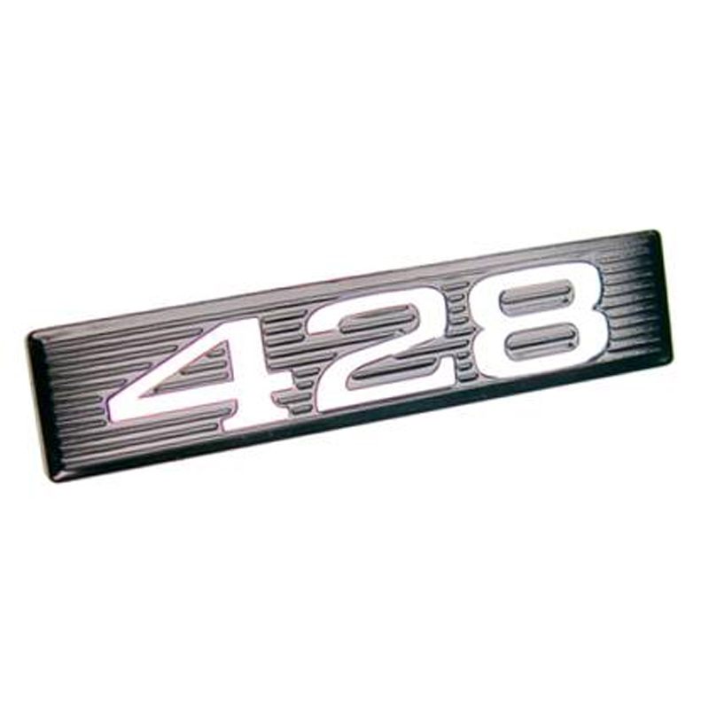HOOD SCOOP SIDE EMBLEM INSERT - 69 FAIRLANE/RANCHERO/MUSTANG "428"