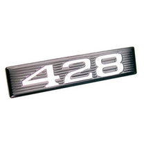 HOOD SCOOP SIDE EMBLEM INSERT - 69 FAIRLANE/RANCHERO/MUSTANG "428"