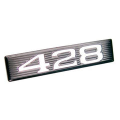 HOOD SCOOP SIDE EMBLEM INSERT - 69 FAIRLANE/RANCHERO/MUSTANG "428"