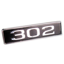 HOOD SCOOP SIDE EMBLEM - 69 FAIRLANE/RANCHERO/MUSTANG "302"