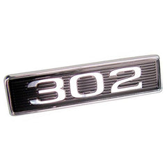 HOOD SCOOP SIDE EMBLEM - 69 FAIRLANE/RANCHERO/MUSTANG "302"