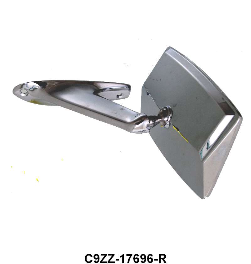 OUTSIDE MIRROR - 69-70 MUSTANG LH, 4.25 BASE LENGTH, HOLES 3-13/32