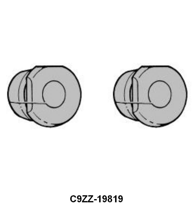 CONDENSER TUBE GROMMETS - 69-70 MUSTANG