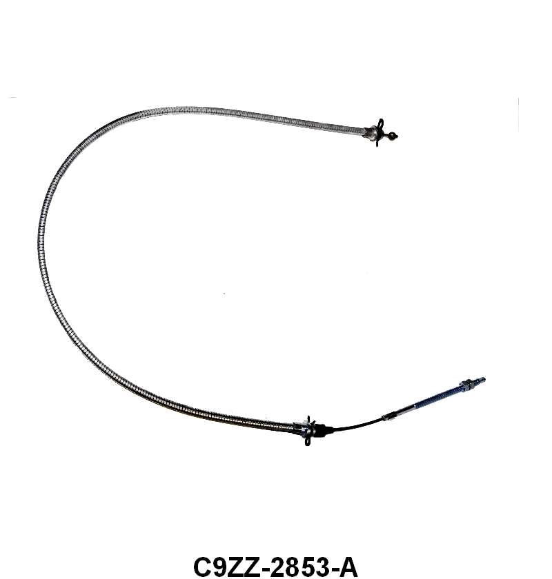 FRONT BRAKE CABLE - 69-70 MUSTANG/COUGAR