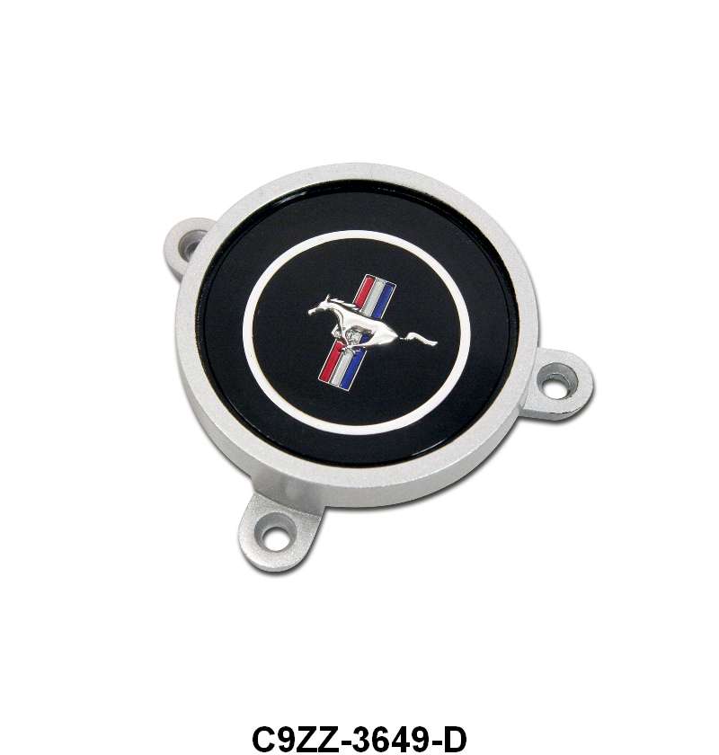 HORN BUTTON, HORN RING OR HORN PAD EMBLEM - 69 MUSTANG 3 SPOKE