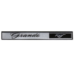 DASH EMBLEM BEZEL INSERT - 69-70 MUSTANG "GRANDE"