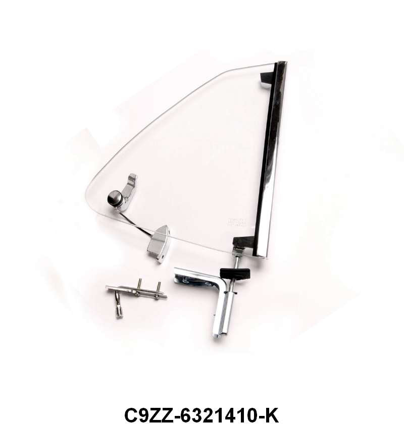 COMPLETE QUARTER WINDOW ASSEMBLY - 69-70 MUSTANG FASTBACK RIGHT HAND