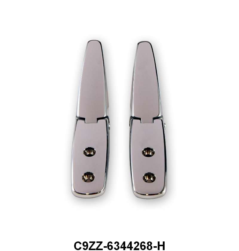 REAR WINDOW LOUVER UPPER HINGES - 69-70 MUSTANG