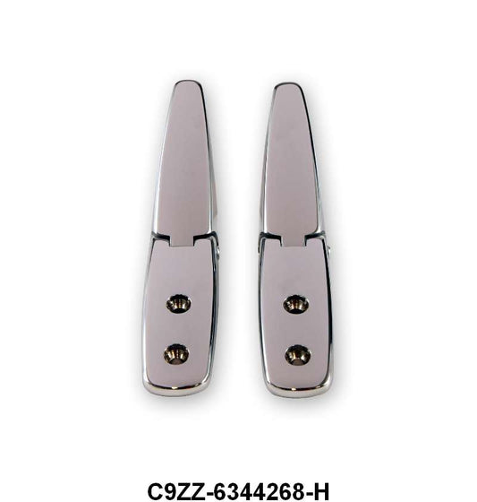 REAR WINDOW LOUVER UPPER HINGES - 69-70 MUSTANG