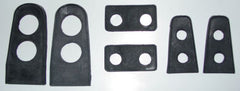 REAR WINDOW LOUVER HINGE AND LATCH PADS - 69-70 MUSTANG FASTBACK