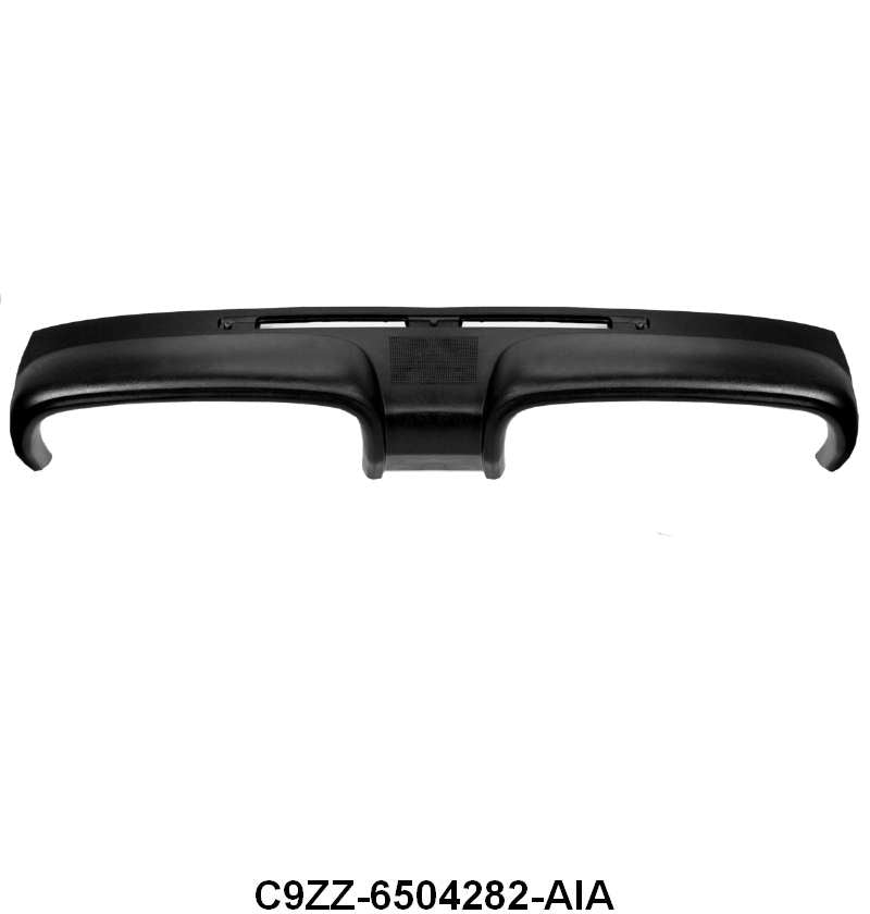 FORD TOOLING DASH PAD - 69-70 MUSTANG BLACK WITHOUT A/C