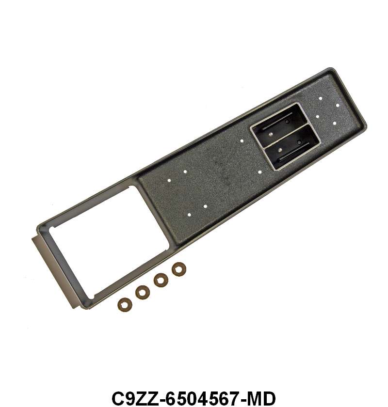 CONSOLE SHIFT PLATE - 69 MUSTANG DLX W/ MANUAL