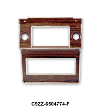 RADIO BEZEL - 69-70 MUSTANG WOODGRAIN/CHROME
