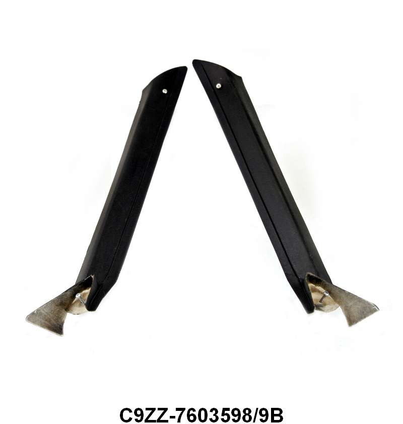 WINDSHIELD PILLAR POST MOLDING - 69-70 MUST CONV BLACK