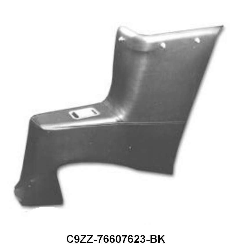 MUSTANG QUARTER PANEL UPHOLSTERY - 69-70 MUSTANG CONV BLACK