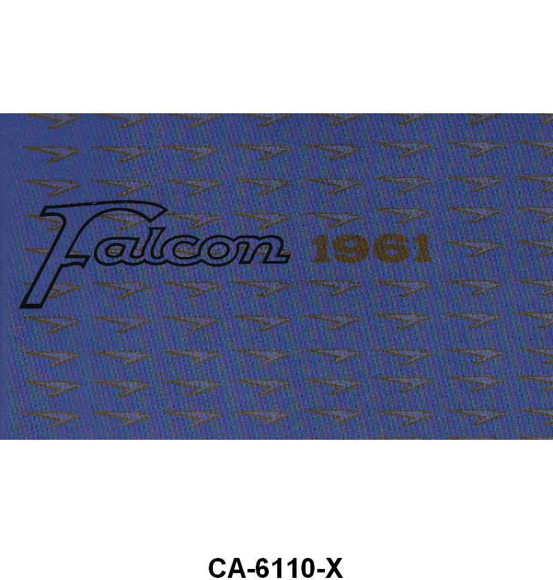 OWNERS MANUAL - 61 FALCON/RANCHERO