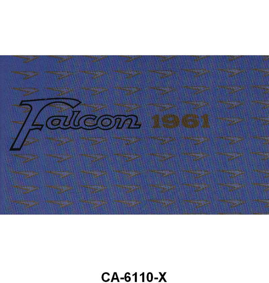 OWNERS MANUAL - 61 FALCON/RANCHERO