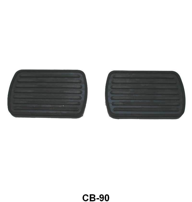 BRAKE & CLUTCH PEDAL PAD COVERS - 49-51 MERC