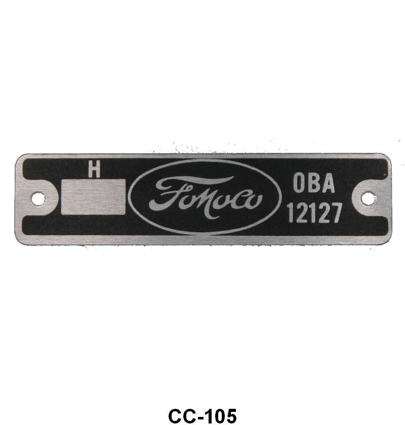Engine Tag Rivets Distributor Tag with Rivets 49-53 Ford & Merc