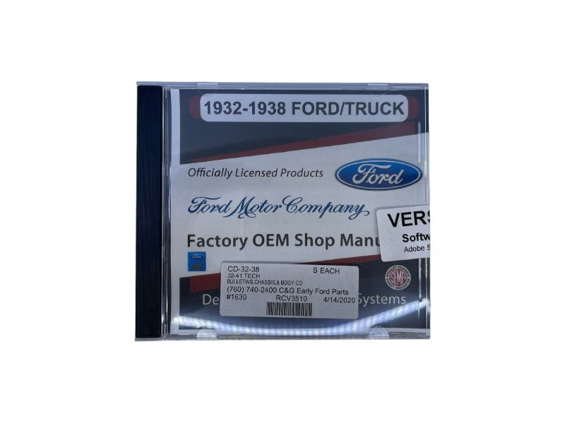 MANUAL ON CD - 32-38 PASS/PICKUP SERVICE BULLETIN/CHASSIS/BODY