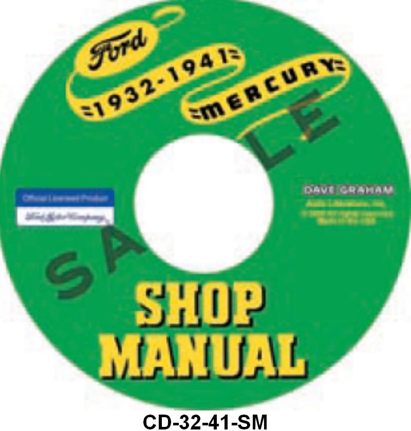 SHOP MANUAL ON CD - 32-41 PASSENGER/PU 39-41 MERC