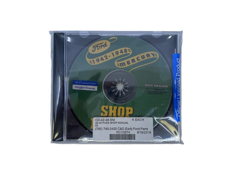 SHOP MANUAL ON CD - 42-48 PASS/MERCURY, 42-47 PU