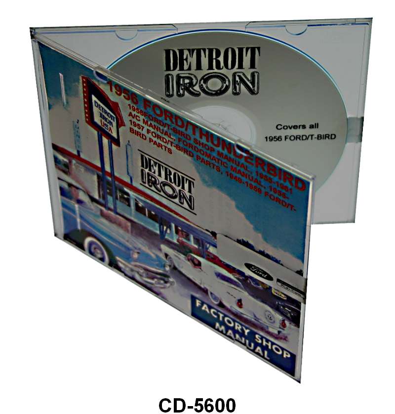 SHOP MANUAL ON CD - 56 PASS, T-BIRD