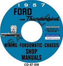 SHOP MANUAL ON CD - 57 PASS/RANCHERO, T-BIRD