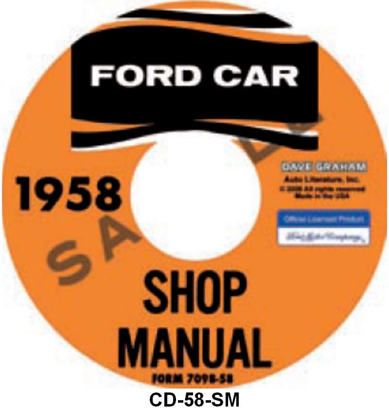 SHOP MANUAL ON CD - 58 PASS/RANCHERO